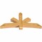 Ekena Millwork Davenport Rough Sawn Timber Gable Bracket, Western Red Cedar, 72"W x 36"H x 6"D x 6"F, 12/12 Pitch GBW072X36X0606DAV00RWR - alternate 5